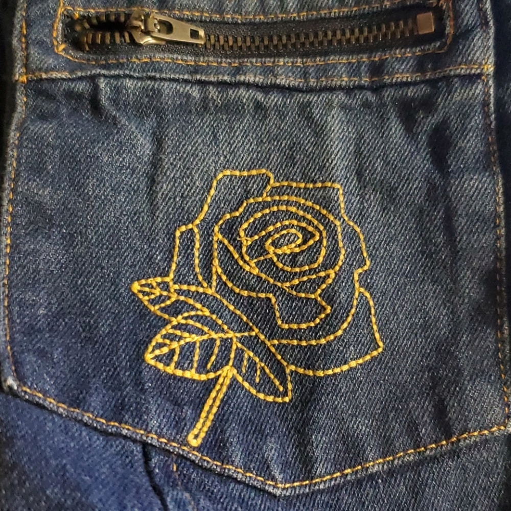 Unique Rave Jean Jacket –Size Small - Picture 2 of 13